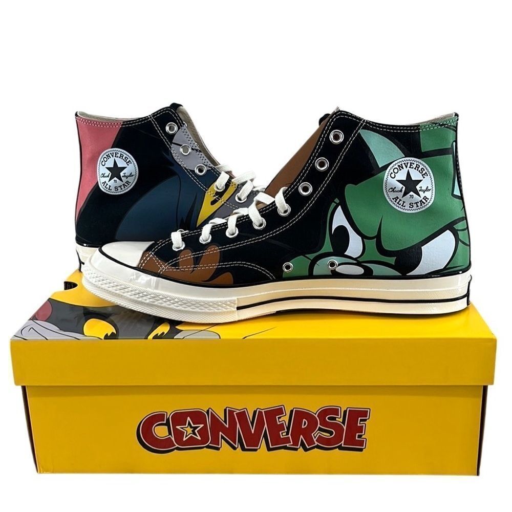 Converse x Tom and Jerry Chuck 70 Limited Edition Hightop Sneakers Shoes Size 15